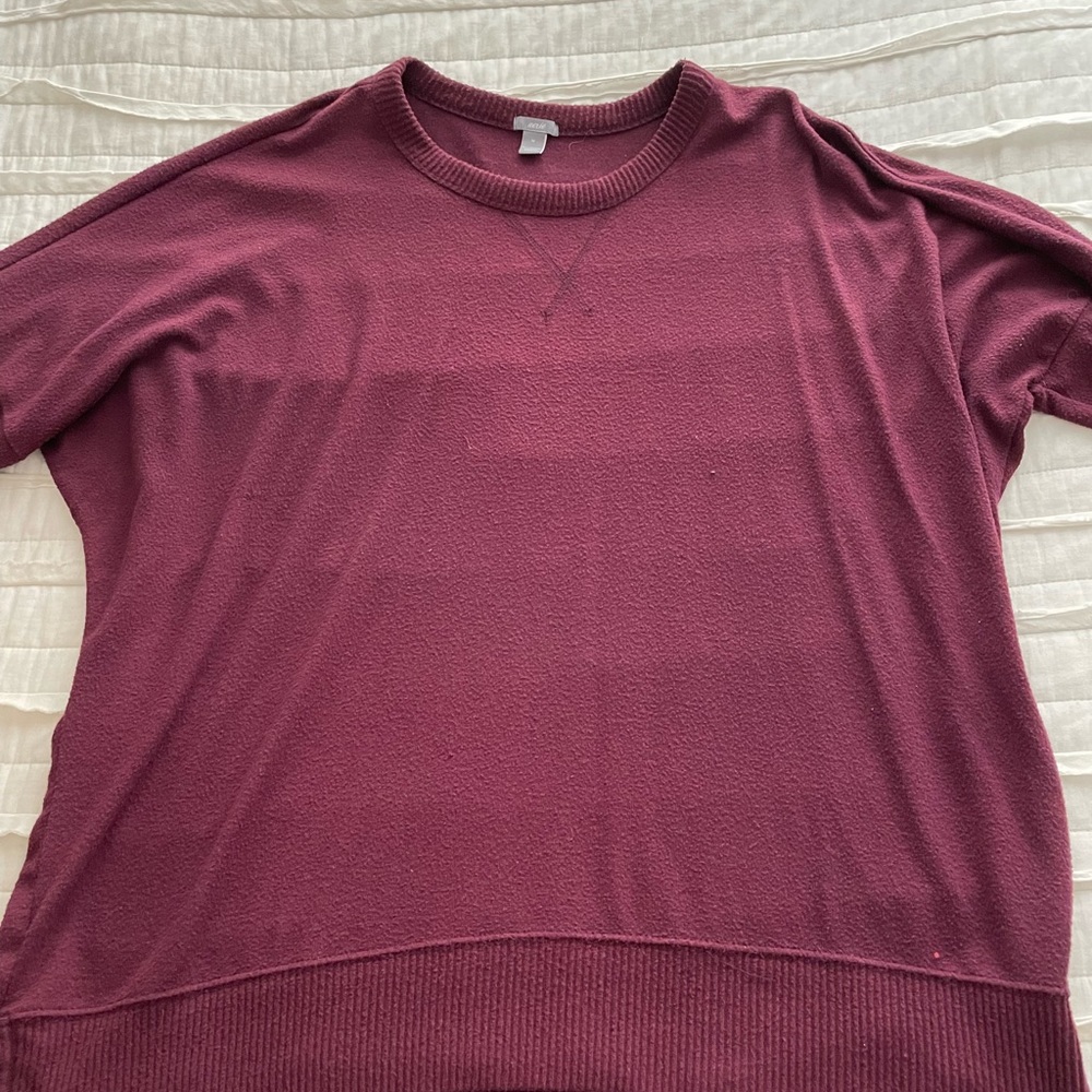 Burgundy Aerie Long Sleeve Top